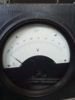 Messgerät Trüb Täuber Zürich Voltmeter antik