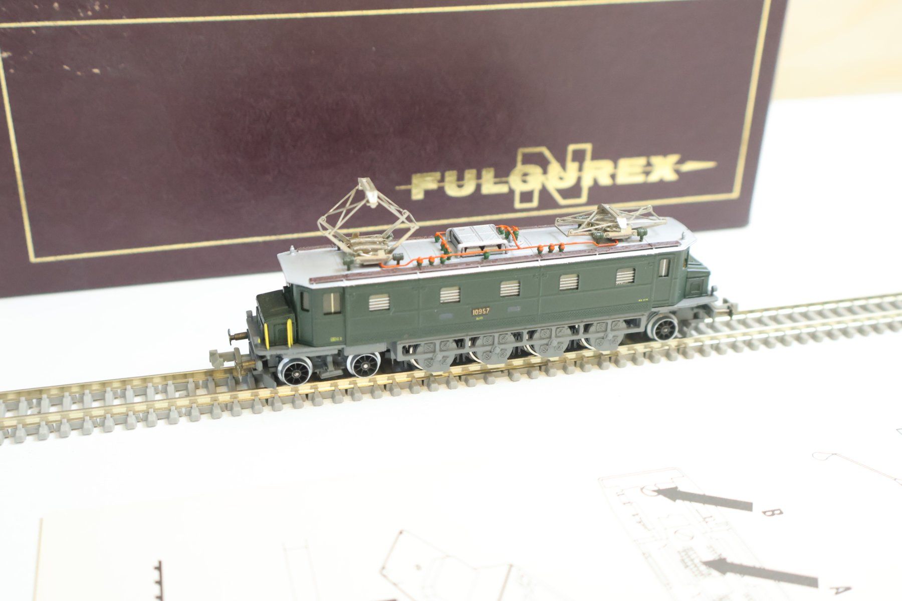 Fulgurex Modelleisenbahnen: Fulgurex SBB Ae 4/7 E-Lok - Spur N Messingmodell – Gebraucht aus Winterthur von Monstera 3