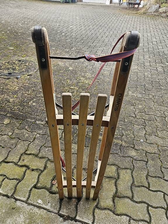 Luge: Davoser  Holzschlitten – D'occasion à Muolen par dod_9r6p 2