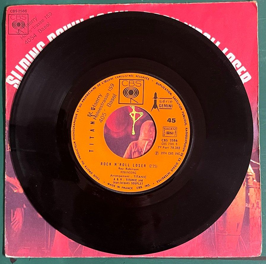 Dischi in vinile: Single: TITANIC - Sliding Down Again – Usato da Frenkendorf venduto da Yard-Sale-2000 1