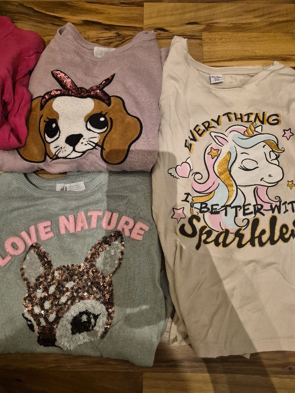 Lotti & Set di vestiti: Kinder Pullover und Shirts set 5 Stück gr 128 – Usato da Villigen venduto da KaAn12 2