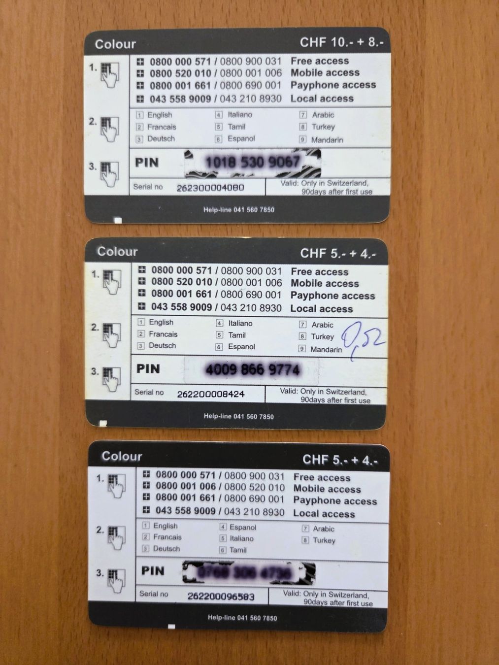 Schede telefoniche: DIVERSE - PREPAID - SCHWEIZ – Usato da Brüttisellen venduto da Nighttrain 1