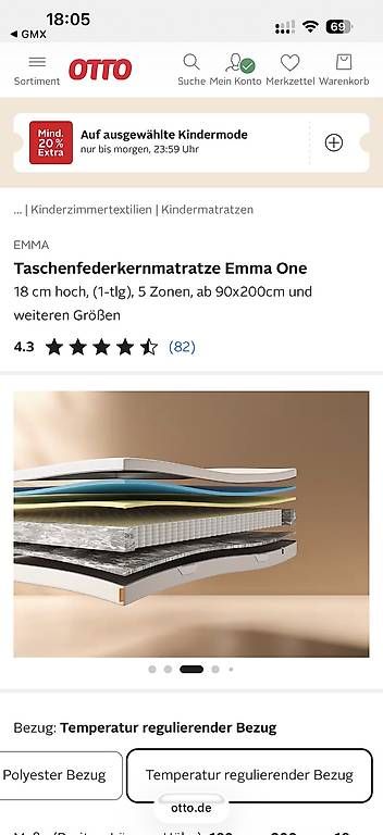 Matratzen: Emma Matratze  – Gebraucht aus Märstetten von mic_h9sy 2