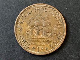 Südafrika 1 Penny 1958 Elizabeth II