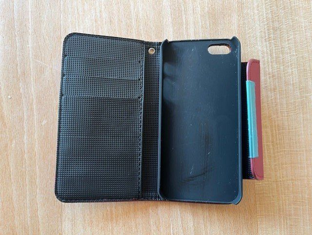 Cover & Protezioni schermo: IPhone Hülle dunkelrot mit Kreditkarten-Abteil – Nuovo (secondo la descrizione) da Meilen venduto da Feldmeilen 2