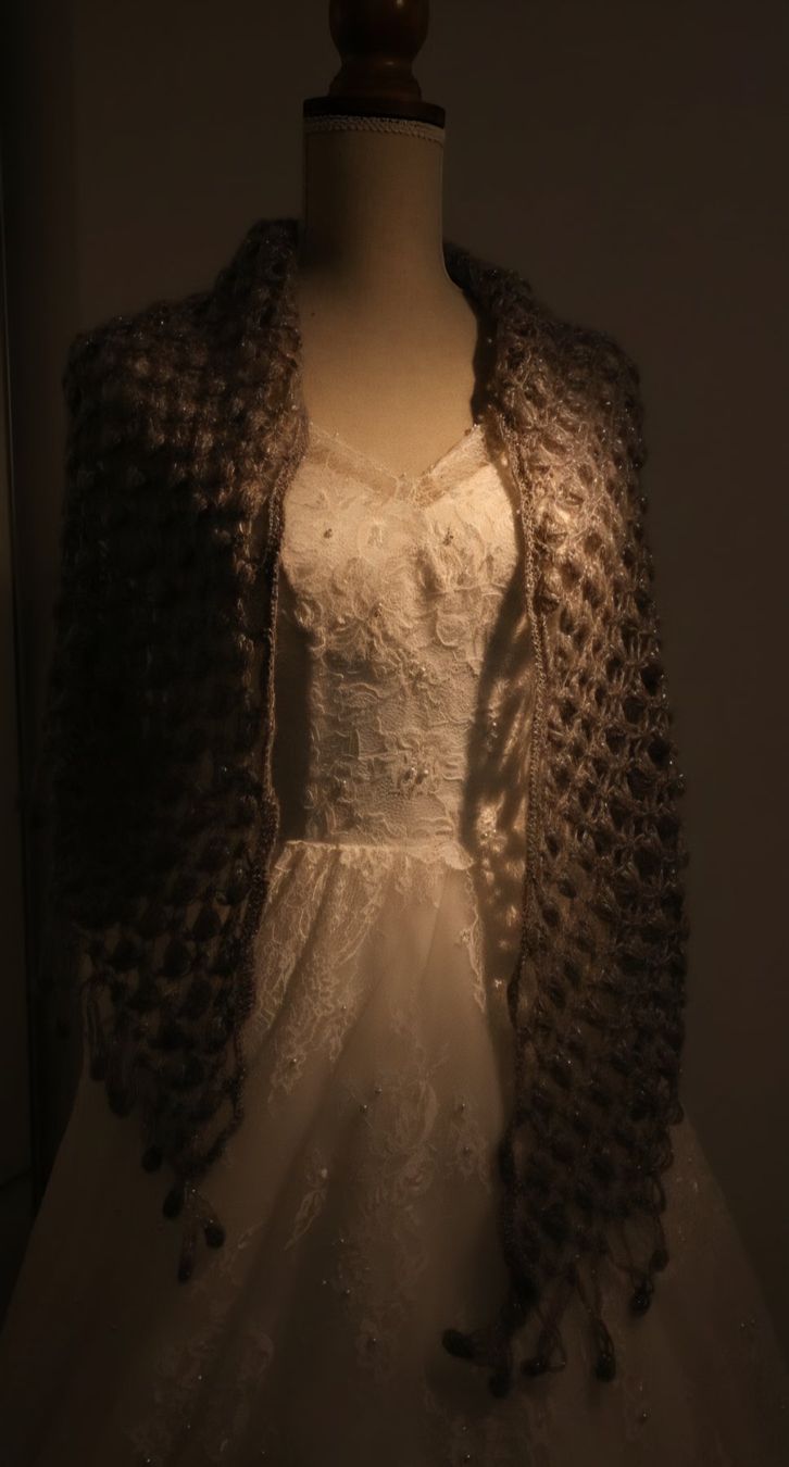 Foulard & Sciarpe: Handgestrickte gemütliche silber Schal 🩶 – Nuovo (secondo la descrizione) da Zürich venduto da Idoly_Studio.