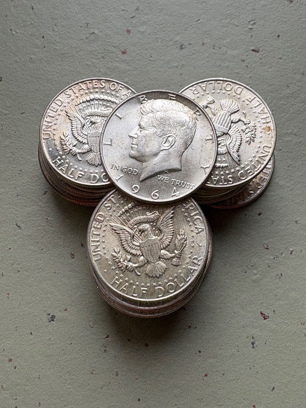 Alle Münzen: USA 31x Half Dollar Liberty 1964 Silber – Gebraucht aus Zürich von mysilvercoin