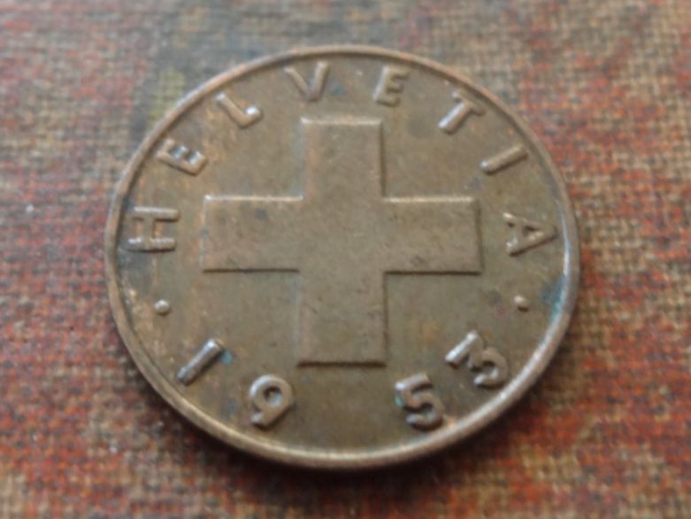 Tutti le monete: 1 Rp. 1953  (A) – Usato da Romanel-sur-Lausanne venduto da Swift13