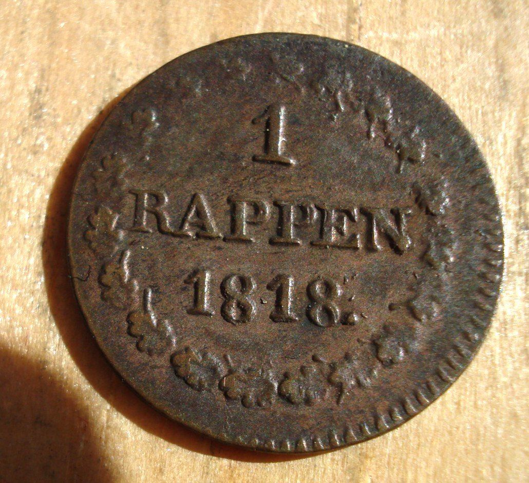 Tutti le monete: (D3) Bern 1 Rappen 1818 – Usato da Erlach venduto da Net-Coins 1