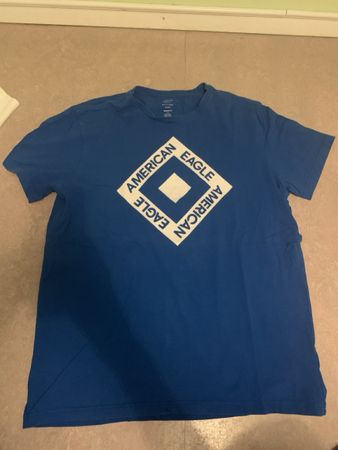 American Eagle T-Shirt, Blau, Grösse L – Top Zustand!