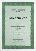 Lobitos Holding AG Luzern - 1971