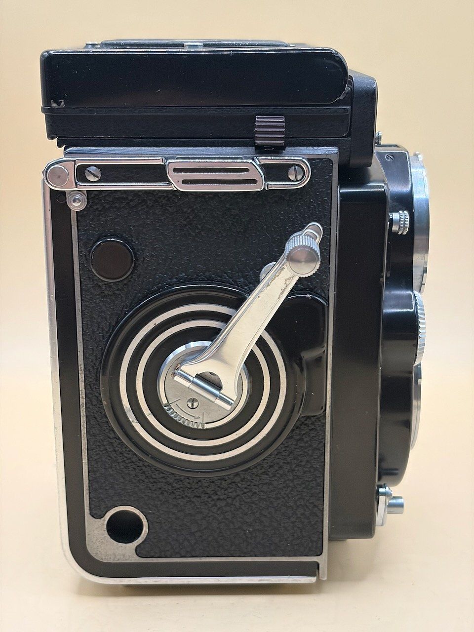 Rollei Fotocamera: Rolleiflex 3.5F Planar 75mm, Messer OK, Ledertasche – Usato da Biel/Bienne venduto da kiouk 7