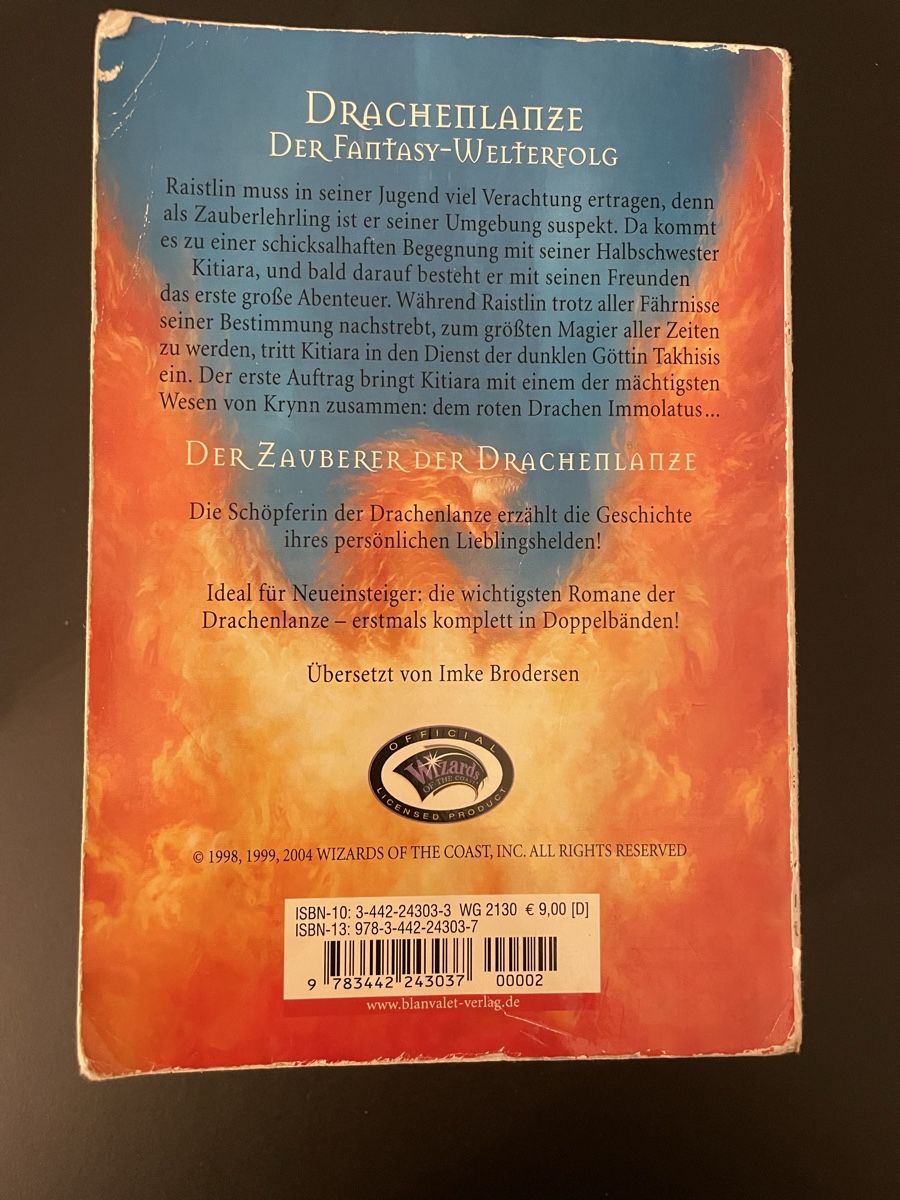 Bücher: Der Zauberer der Drachenlanze, 2 Romane in einem Band – Gebraucht aus Zürich von Seryy 1