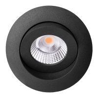 3 Stück Deckeneinbaustrahler 2700K, schwarz