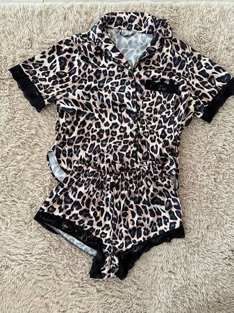 Pyjama-Set Leo  Satinoptik 