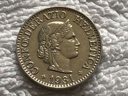5 centimes/rappen 1931