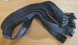 Neutrik Velcro @ 38mm x 400mm in black - 17pcs