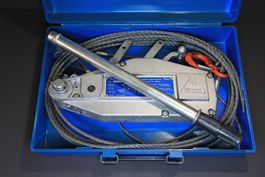 Habegger Handseilzug Typ HIT-6, 600kg, mit Stahlseil+Koffer