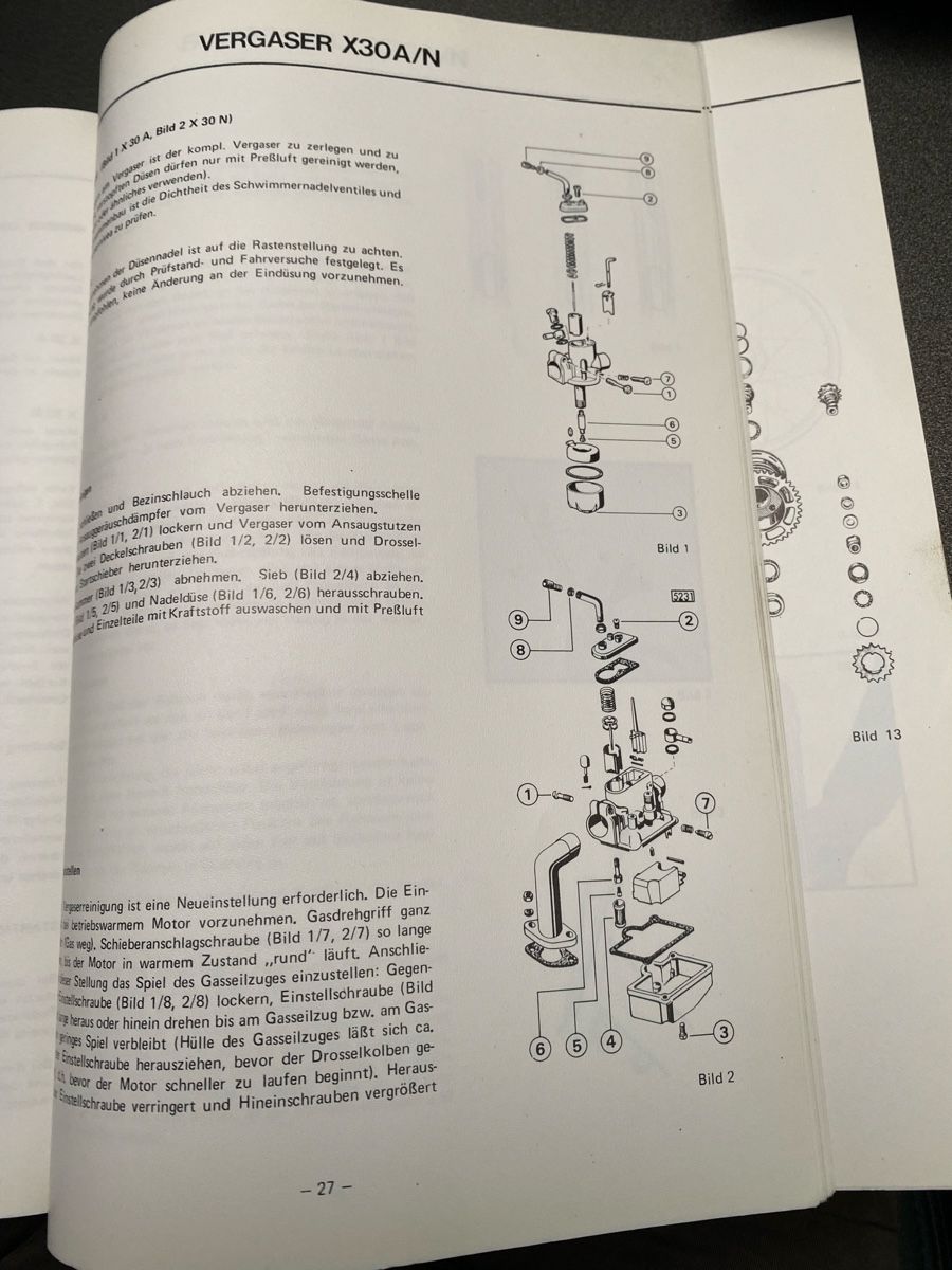 Puch Ciclomotori: Puch Original Handbuch X30 A/N – Usato da Schwadernau venduto da Spitz64 4