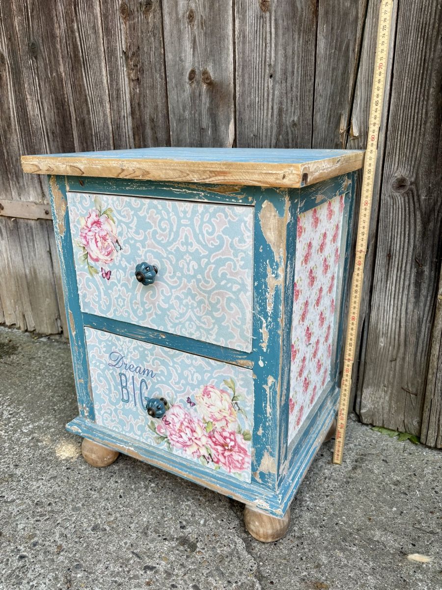 Comodini: Nachttisch Kommode Shabby chic Vintage – Nuovo (secondo la descrizione) da Gündisau venduto da yuma06 7