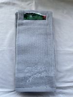 2x Silver "Tis the Season" decorative hand towels identical