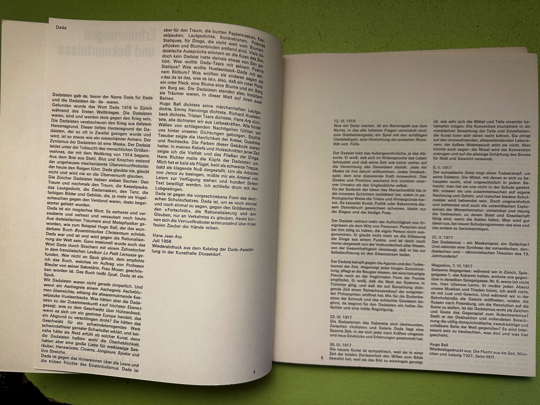 Libri: DADA Kunsthaus Zürich 1966 – Usato da Zürich venduto da allp 6