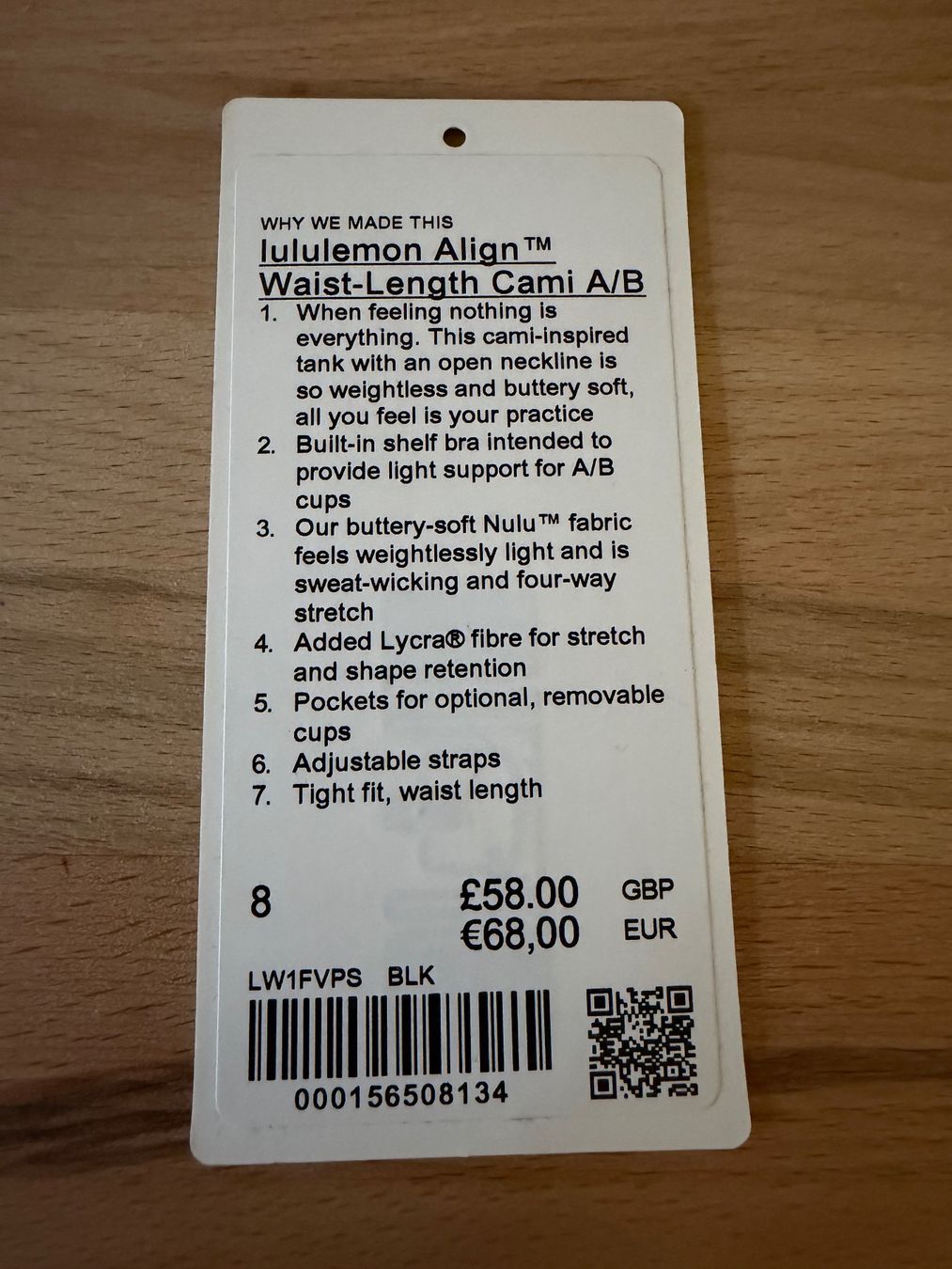 Lululemon Top: lululemon Align Cami A/B – Nuovo (secondo la descrizione) da Zürich venduto da and_fpn2 2