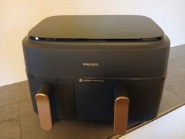Heissluftfritteuse Philips NA 352 Series Dual schwarz