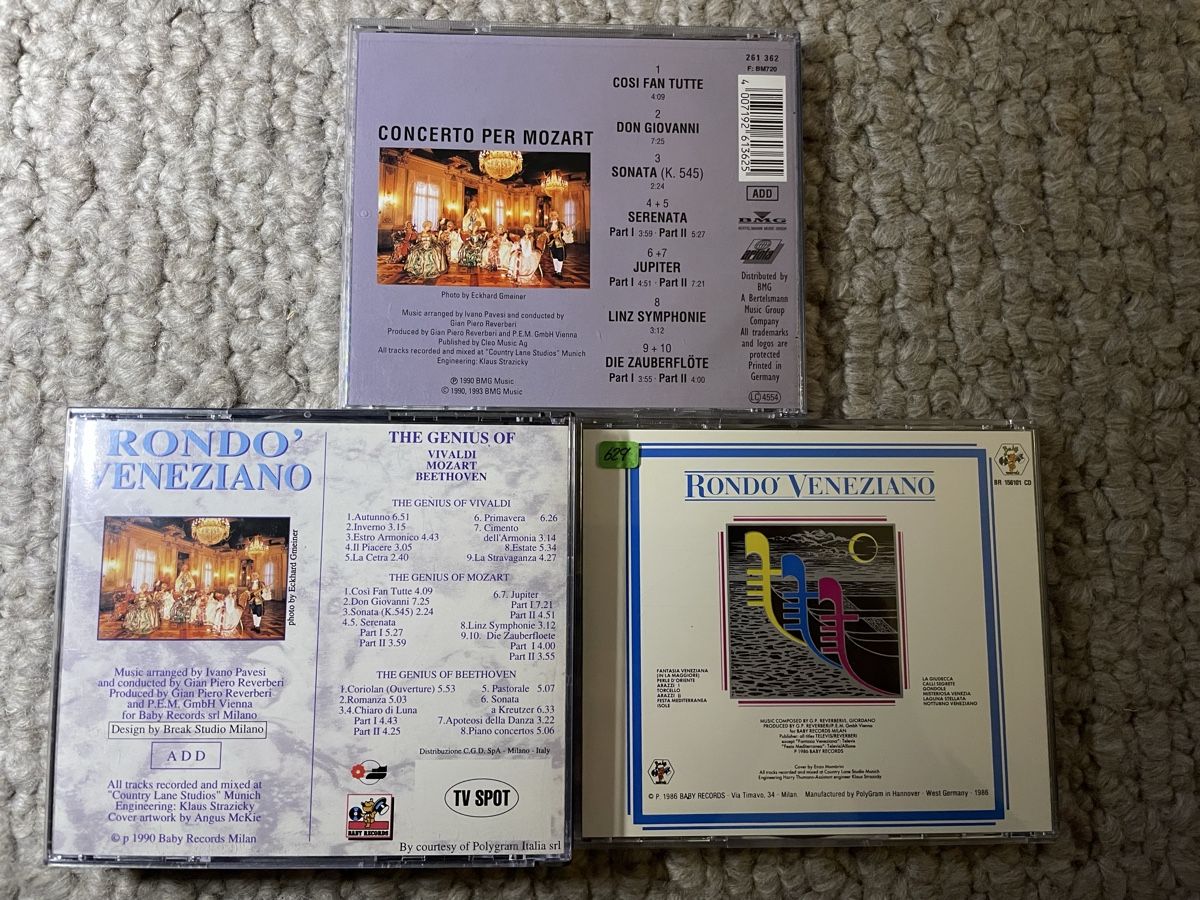 CDs: 3x Rondo‘ Veneziano – Gebraucht aus Reinach AG von trigger7811 1