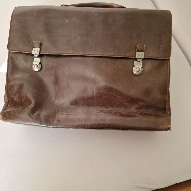 Borsa da uomo in vera pelle vintage nuova messenger tracolla per laptop valig