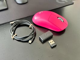 Logitech G Pro X Superlight kabellose Gaming-Maus (Pink)