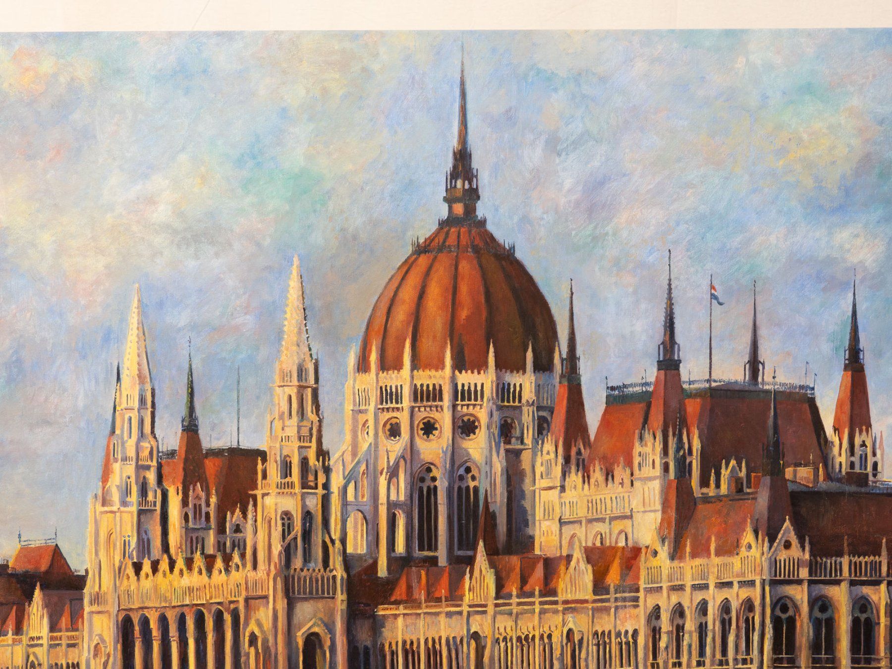 Dipinti: Acryl auf Leinwand, Parlament Budapest - gross - Ref. 07/05 – Usato da Au ZH venduto da BrockiAu 1