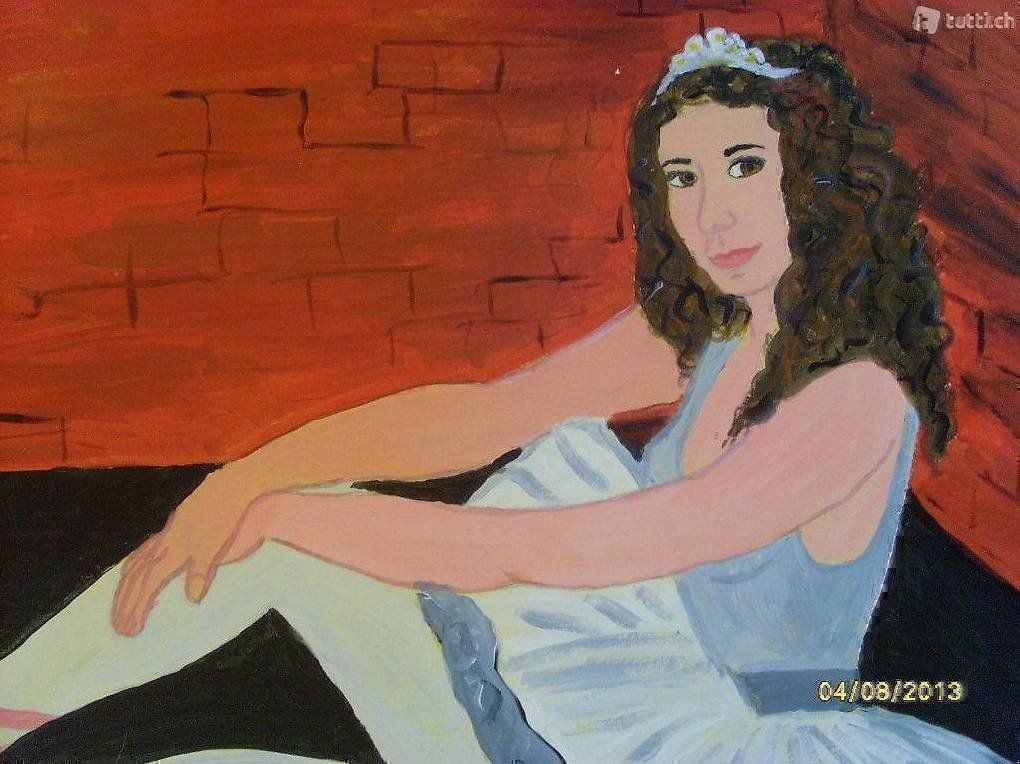 Dipinti: dipinto su carta piccola ballerina – Nuovo (secondo la descrizione) da Coldrerio venduto da camillo71 1