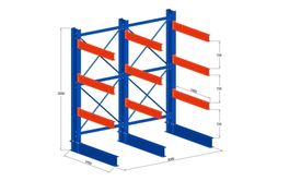 Kragarmregal, Kragarm mit 150cm Armen, 3000kg !!