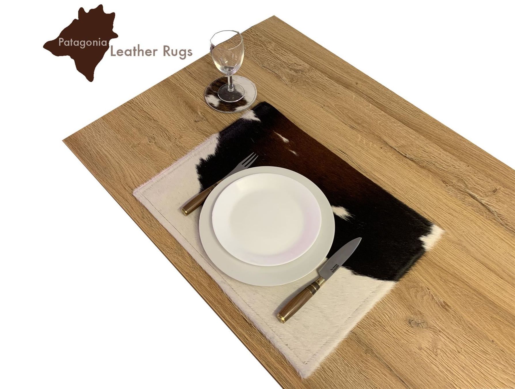 Untersetzer: Set mit 6 Tischsets aus Kuhfell – Neu und originalverpackt aus Arbedo von patagonialeatherrugs 1