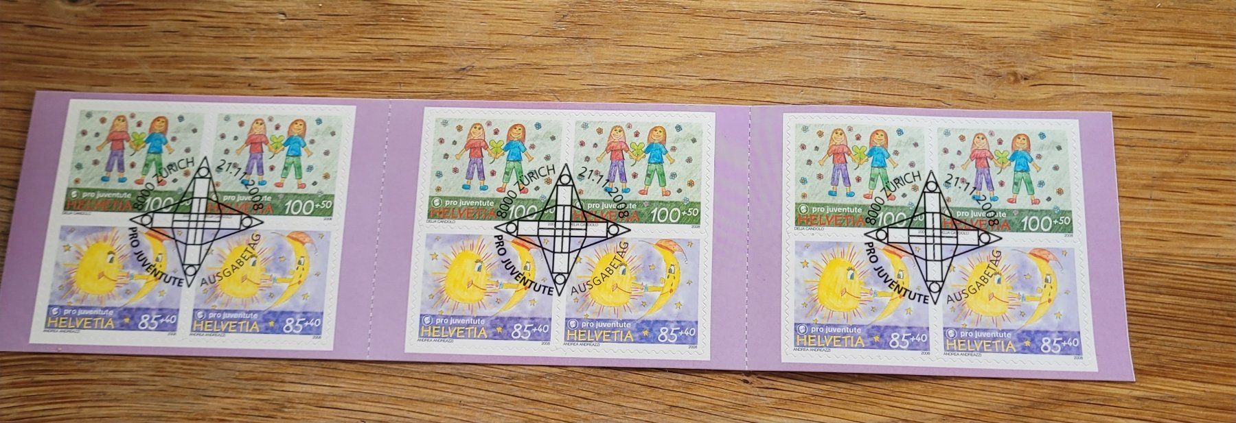 Tutti i francobolli: Carnet De Timbre /  Markenheftchen  Pro Juventute 2008 – Usato da Biel/Bienne venduto da Destockweb