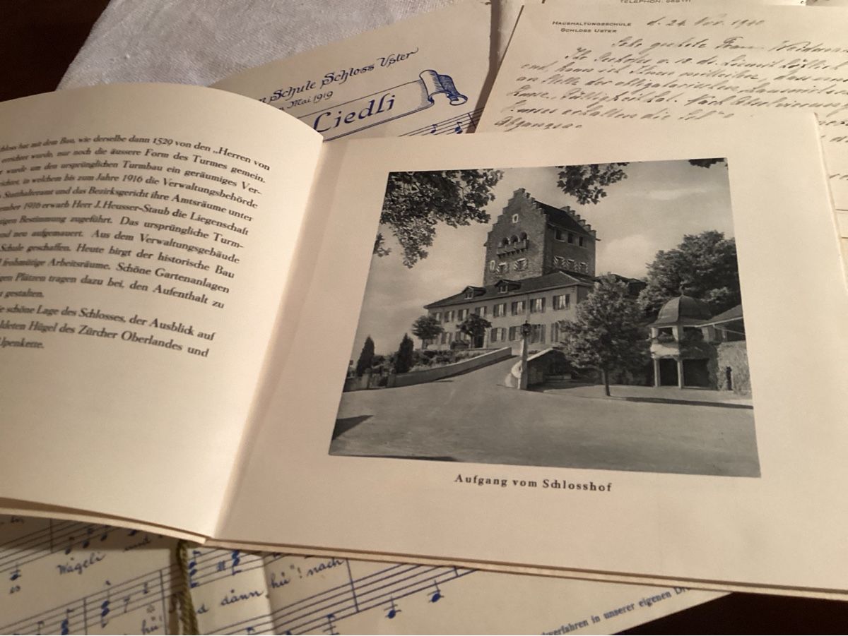 Dokumente: USTER Hauswirtschaftliche schule 7 documents 1940 – Gebraucht aus Luc (Ayent) von Rebouille 2