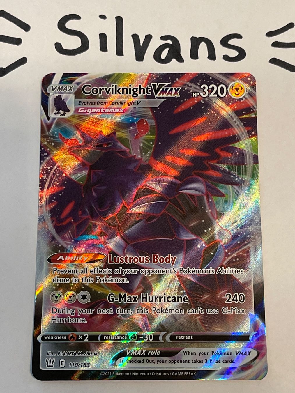 Pokémon Carte collezionabili: Corviknight Vmax 110/163 Battle Styles Kmpfstile Englisch – Nuovo (secondo la descrizione) da Wil SG venduto da Silvans