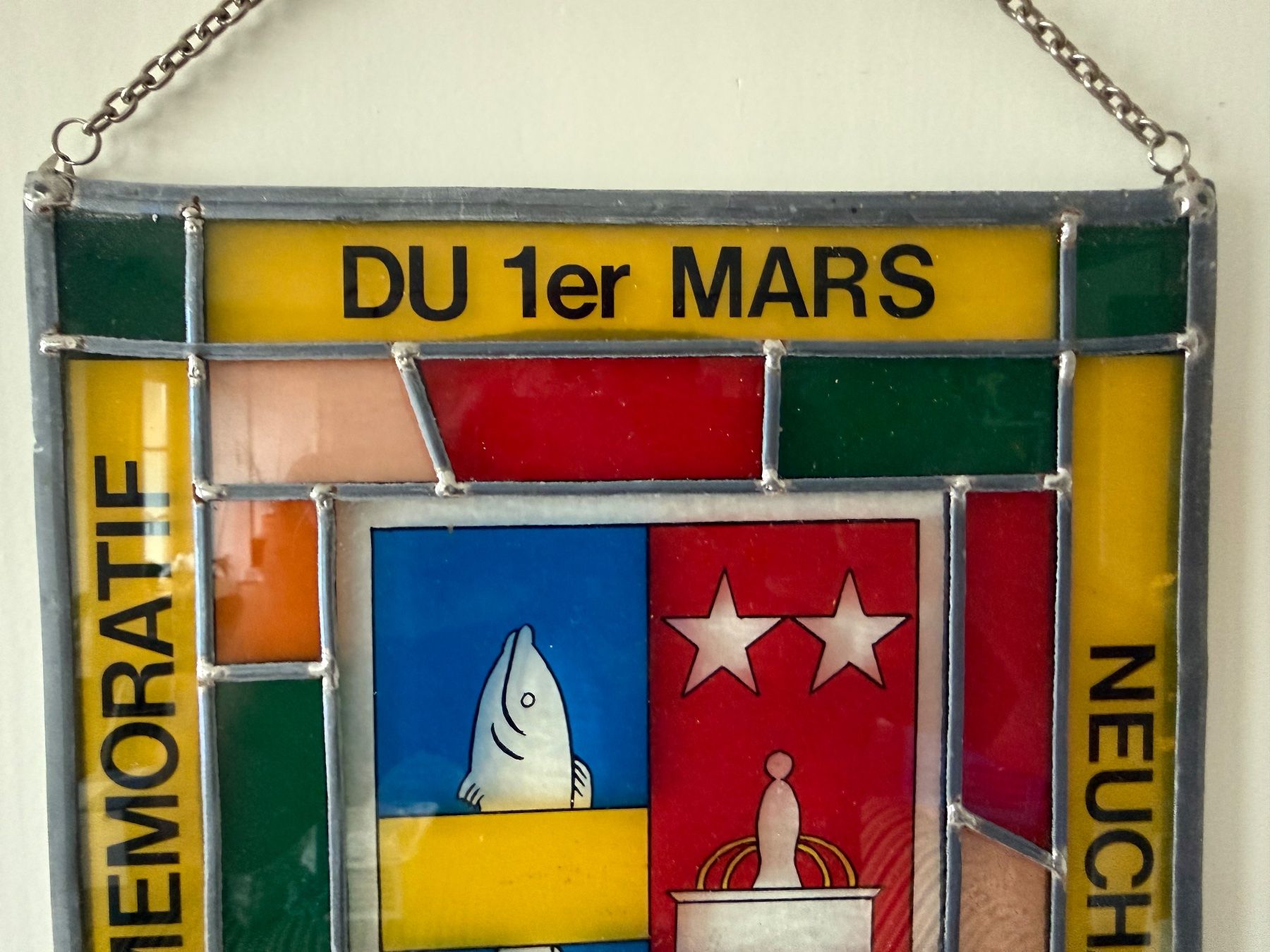 Sonstige Antiquitäten & Kunst: Du 1er Mars Neuchâtel Bleiverglasung Top Zustand 24x30 – Gebraucht aus Wöschnau von Vinsale 2