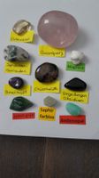10er Set Trommelsteine mit seltenem Saphir farblos: Set 59