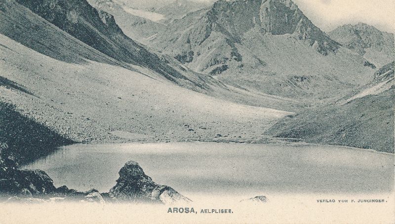 Cartoline postali: Arosa - Aelplisee + c1900 TOP – Usato da Emmenbrücke venduto da teestube