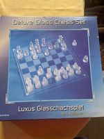 Luxus Glasschachspiel, 35,5 x 35,5 cm