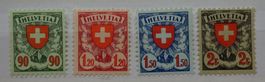 Wappenmuster Satz ZNr. 163z  - 166z **, SBK 550.00
