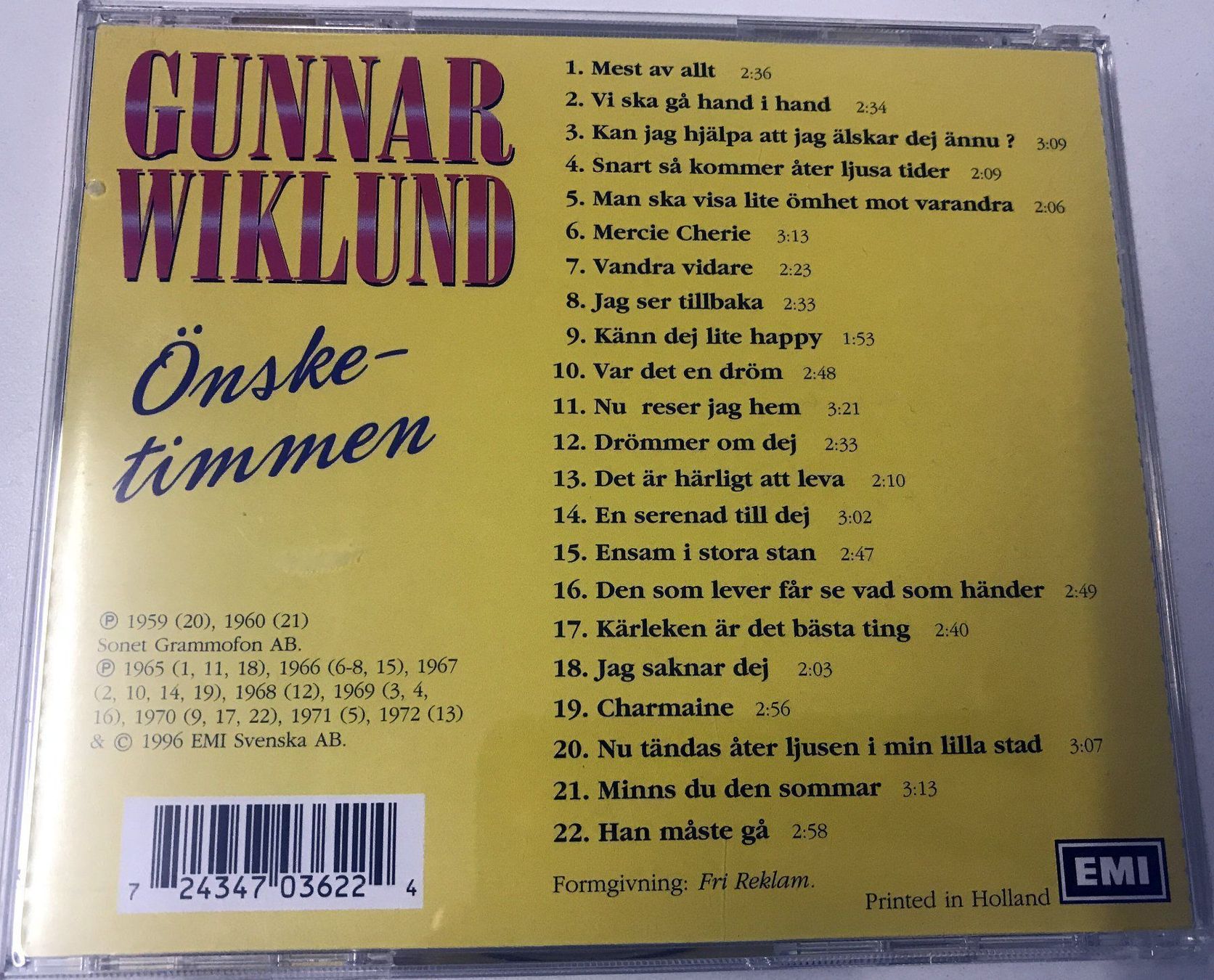 CD: CD- Gunnar Wiklund- Önsketimmen – Usato da Guntershausen venduto da Gloominati 1