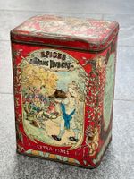 Antike Blechdose Frankreich, Épices Saint Hubert Dose 30er