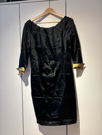 Abendkleid Kleid Gr. 40 schwarz/gold