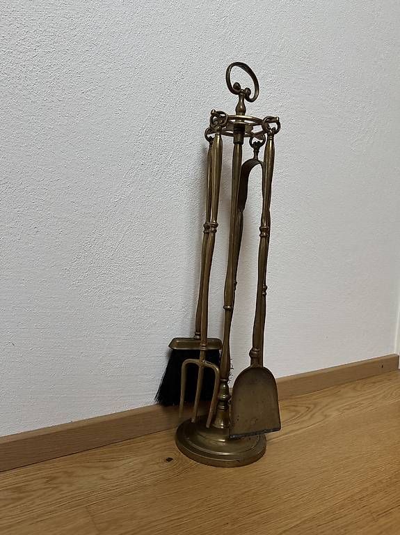 Bestecksets: vintage 5-teiliges Messing Kaminbesteck – Gebraucht aus Flaach von mar_97g8 1