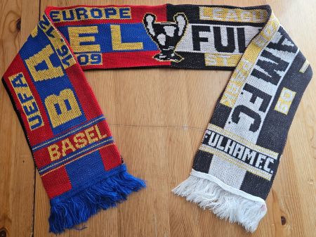 FC Basel vs. FC Fulham 2009 Europa Schal Fussball Fan FCB