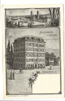 Einsiedeln (SZ) Gasthaus zur Linde - Werbung - um 1910