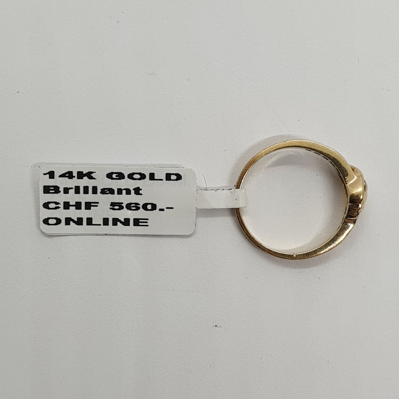 Anelli: Echt 14K Gold - Diamant Ring – Usato da Luzern venduto da Luzern-Goldhaus 1